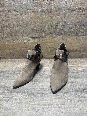 Donald J Pliner Tamy Tan Suede/Leather Ankle Boots Women's Size 9